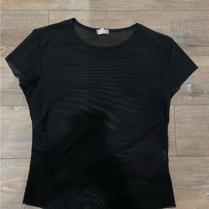 garage see through shirt xs